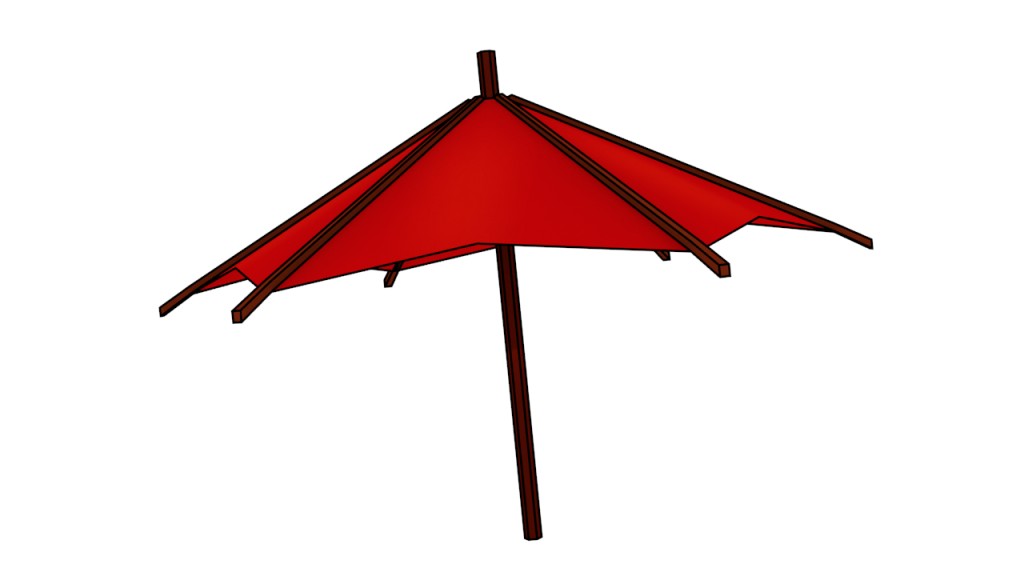 Umbrella - Low poly preview image 1